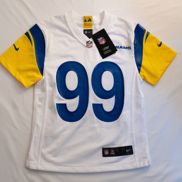 Nike Youth Los Angeles Rams Aaron Donald #99 Alternate White Game Jersey - Picture 3 of 6